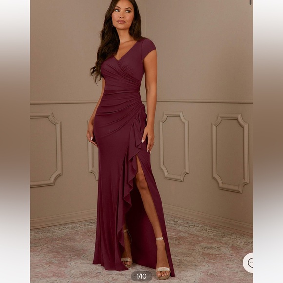 Red bridesmaid dress—AZAZIE DRESS - Picture 10 of 11